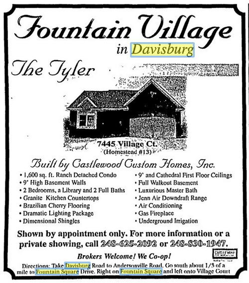 Fountain Square - May 2005 Ad On Homes (newer photo)